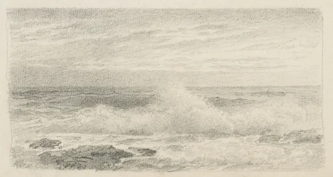 Seascape with Spray, 1900-05 (grafit på buffvävt papper)